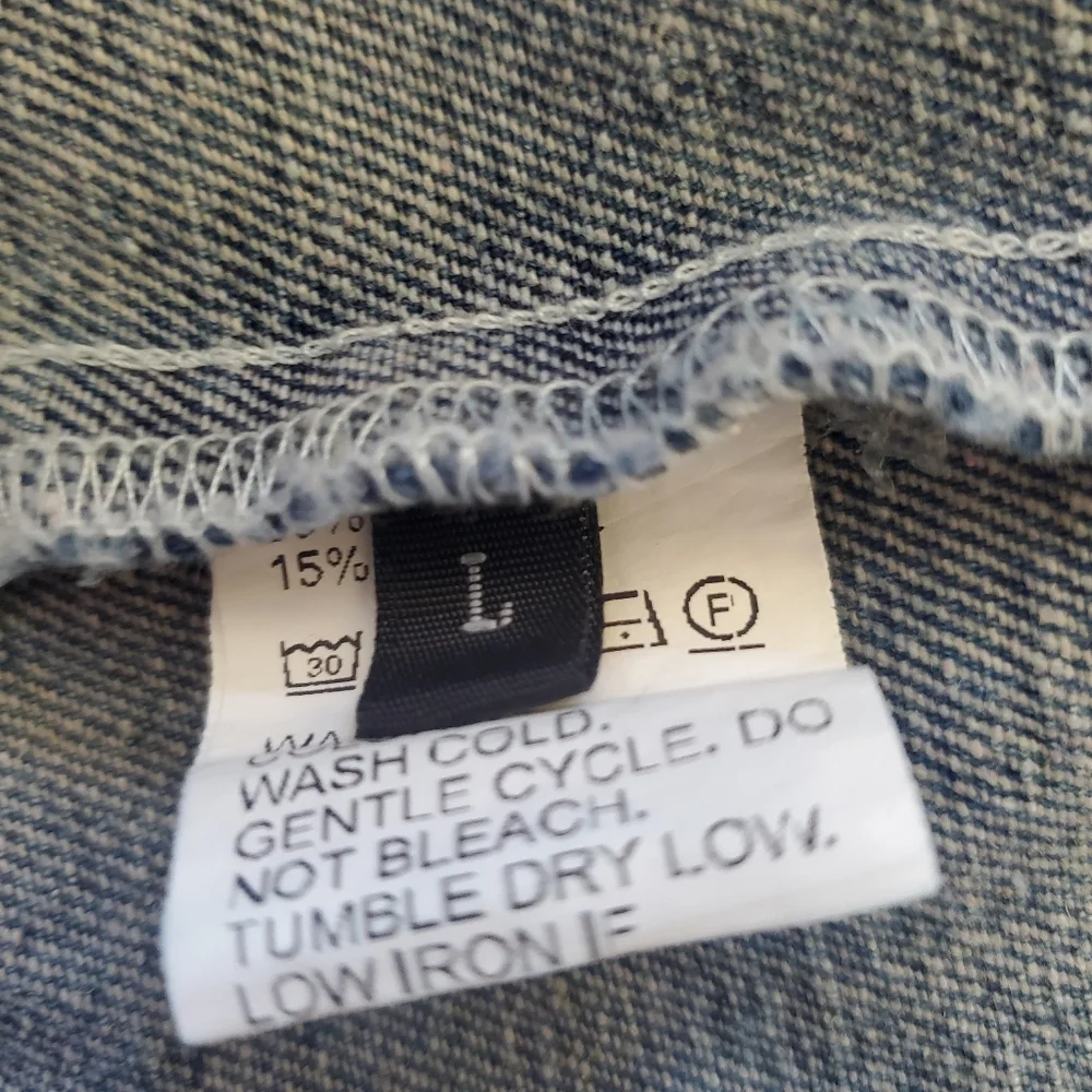 Blue Jean Dress. Size Large. - Picture 10 of 11